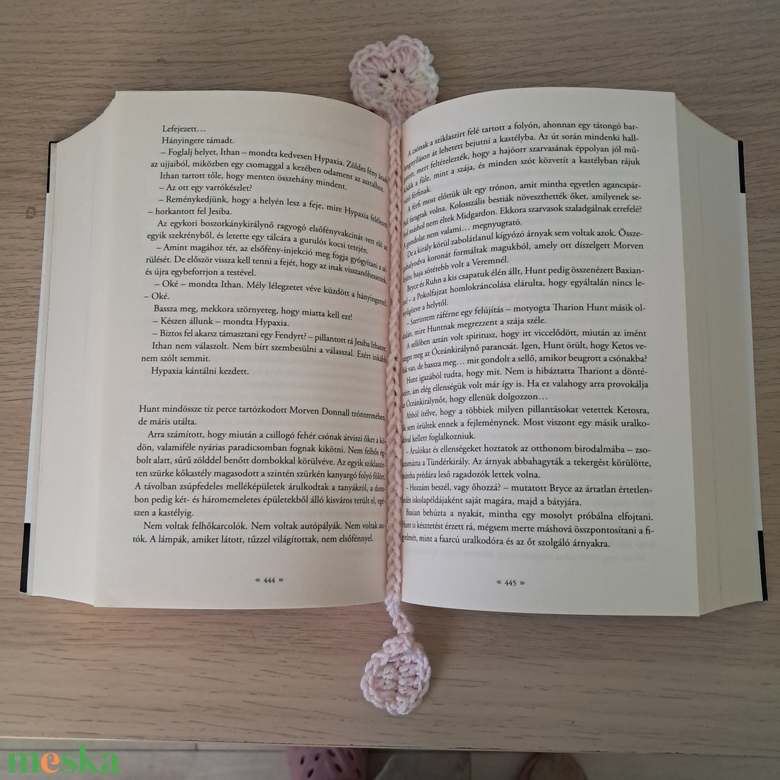 Kavicsrózsa könyvjelző - könyv & zene - könyvjelző - Meska.hu