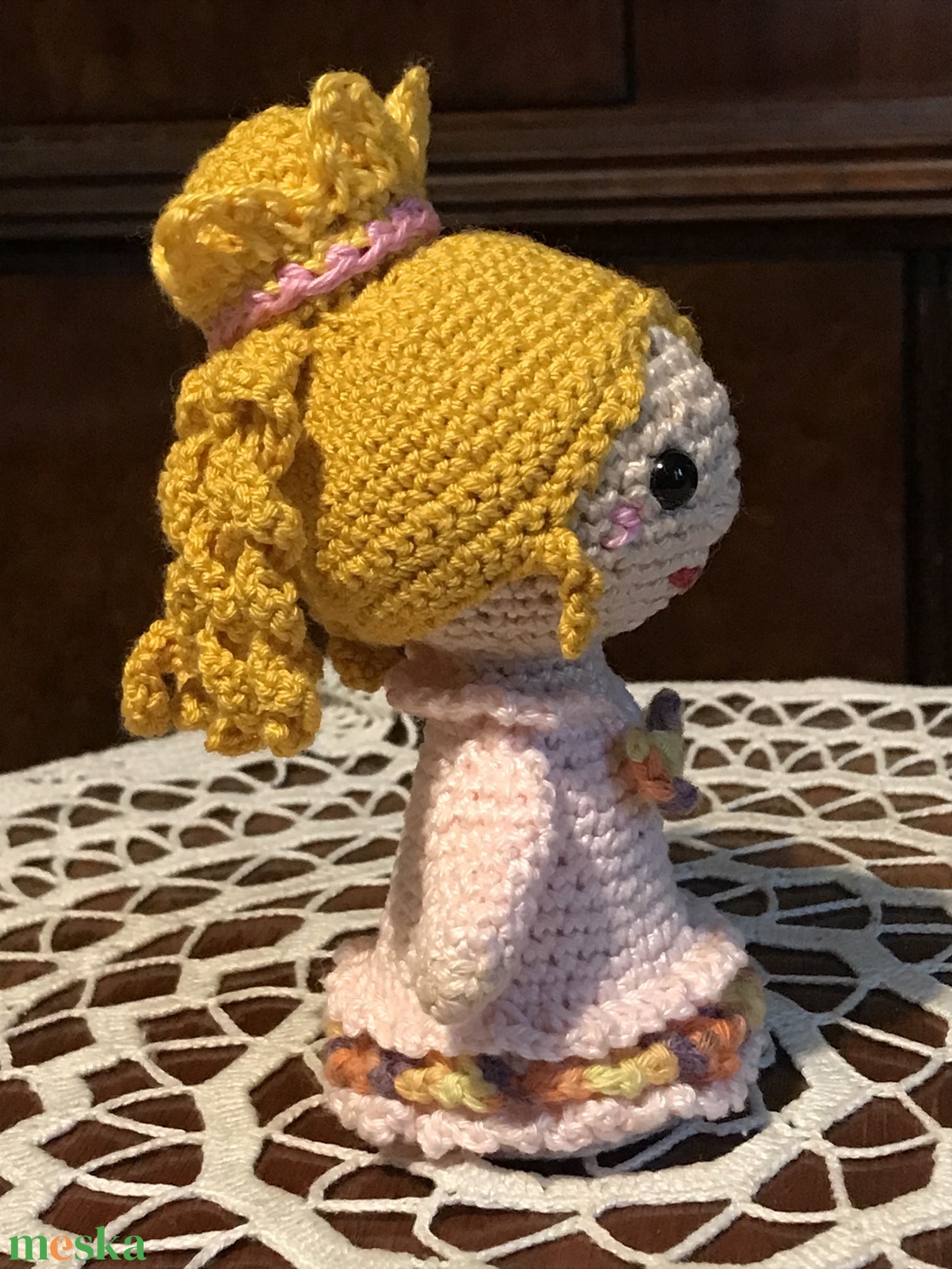 Amarilla hercegnő- Amigurumi horgolt baba - játék & sport - baba & babaház - baba - Meska.hu Amarilla hercegnő- Amigurumi horgolt baba - játék & sport - baba & babaház - baba - Meska.hu