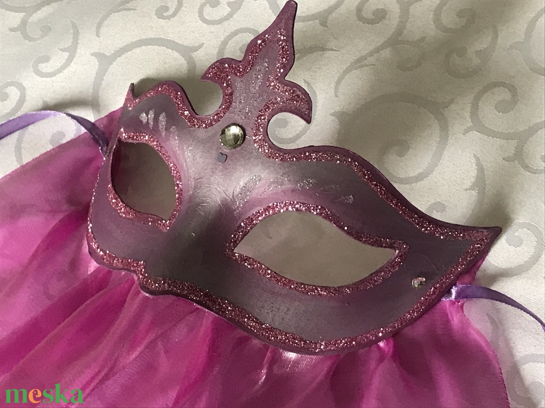 Titokzatos hercegnő fátylas maszk, álarc - ruha & divat - jelmez & álarc - álarc - Meska.hu