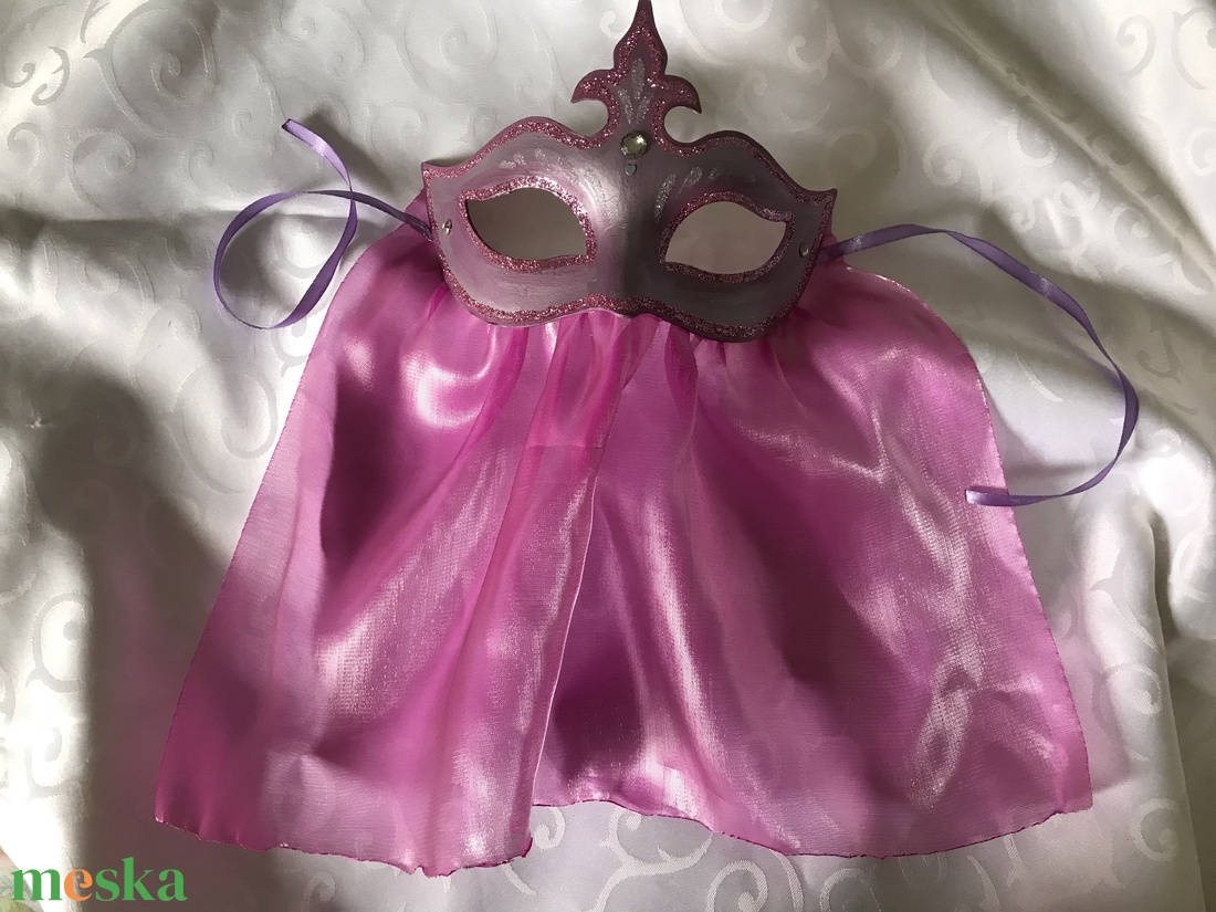 Titokzatos hercegnő fátylas maszk, álarc - ruha & divat - jelmez & álarc - álarc - Meska.hu