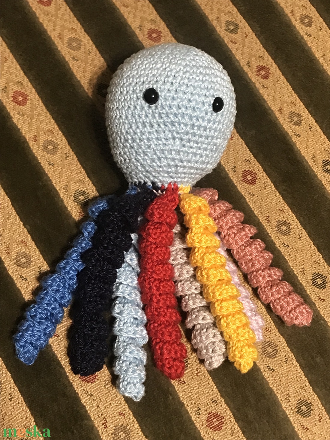 Korip- Amigurumi horgolt polip kisfiús színben - játék & sport - baba & babaház - baba - Meska.hu Korip- Amigurumi horgolt polip kisfiús színben - játék & sport - baba & babaház - baba - Meska.hu
