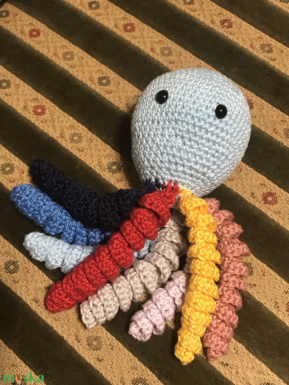 Korip- Amigurumi horgolt polip kisfiús színben - játék & sport - baba & babaház - baba - Meska.hu Korip- Amigurumi horgolt polip kisfiús színben - játék & sport - baba & babaház - baba - Meska.hu