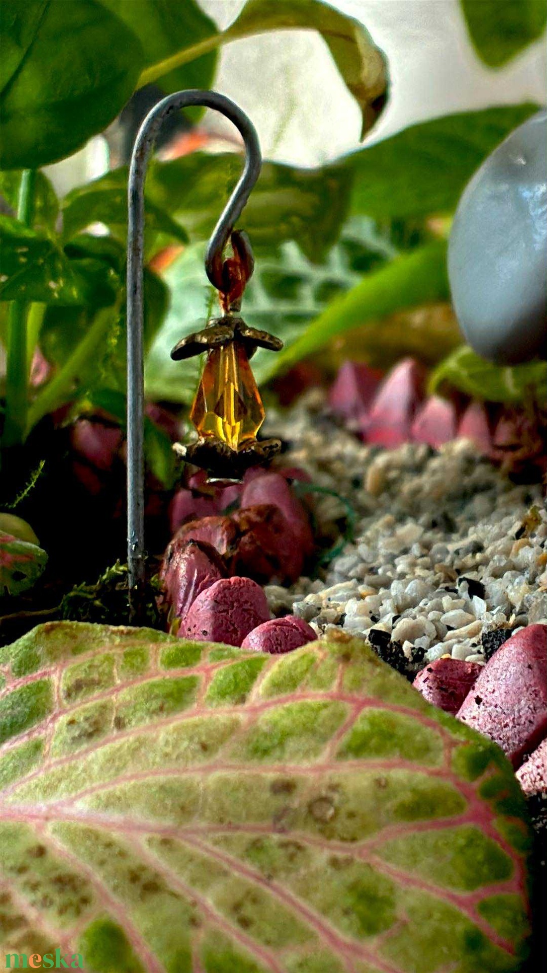 Lámpionos ösvény - 3 L-es önfenntartó florárium - otthon & életmód - dekoráció - asztal és polc dekoráció - florárium, terrárium - Meska.hu