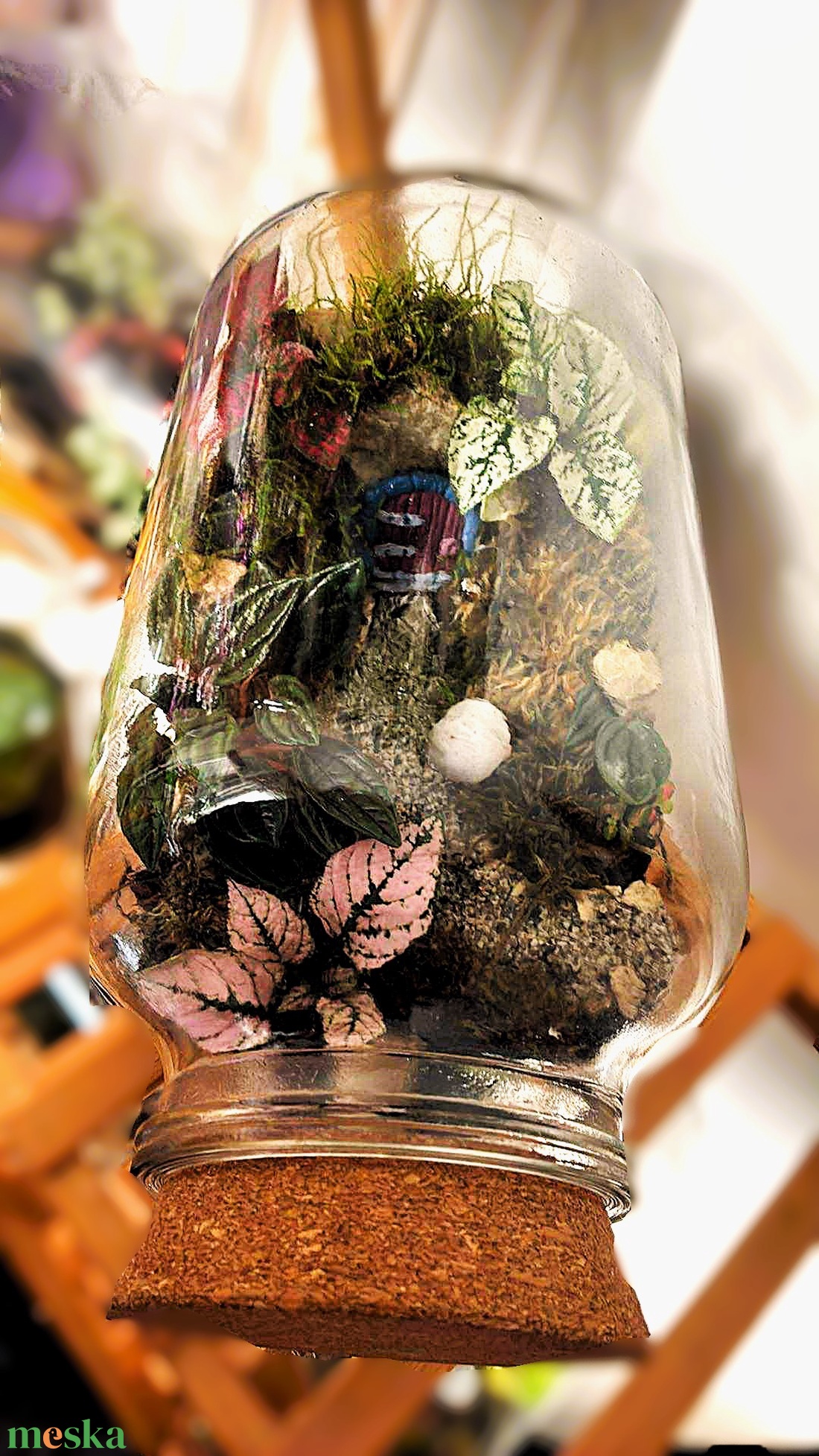 Manólak a palackban - 5 L-es önfenntartó florárium - otthon & életmód - dekoráció - asztal és polc dekoráció - florárium, terrárium - Meska.hu