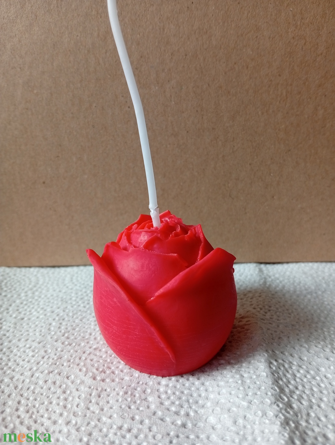 Rózsagyertya - otthon & életmód - gyertya, illat, aroma - gyertya - Meska.hu