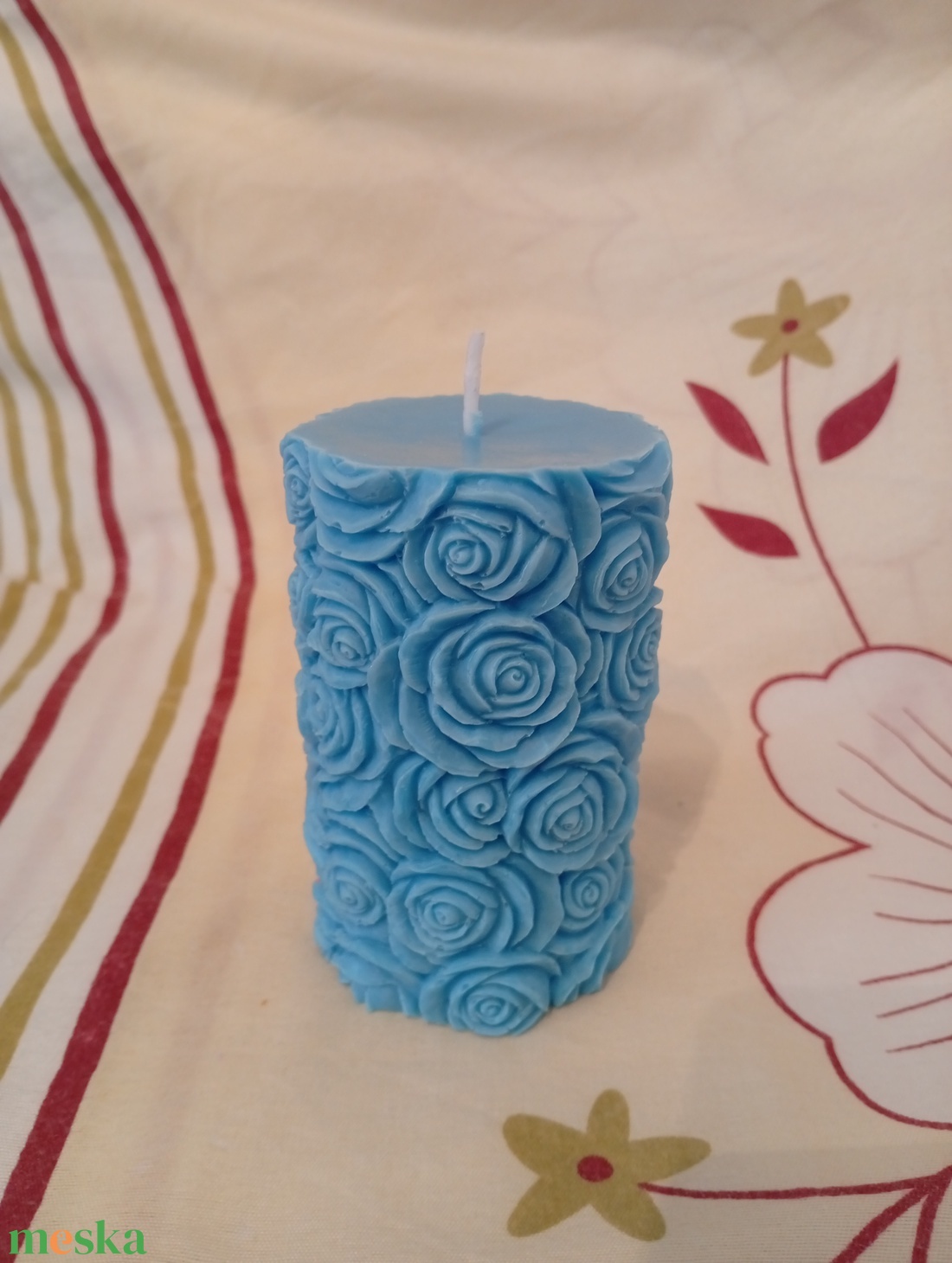 Mintás oszlop gyertya - otthon & életmód - gyertya, illat, aroma - gyertya - Meska.hu
