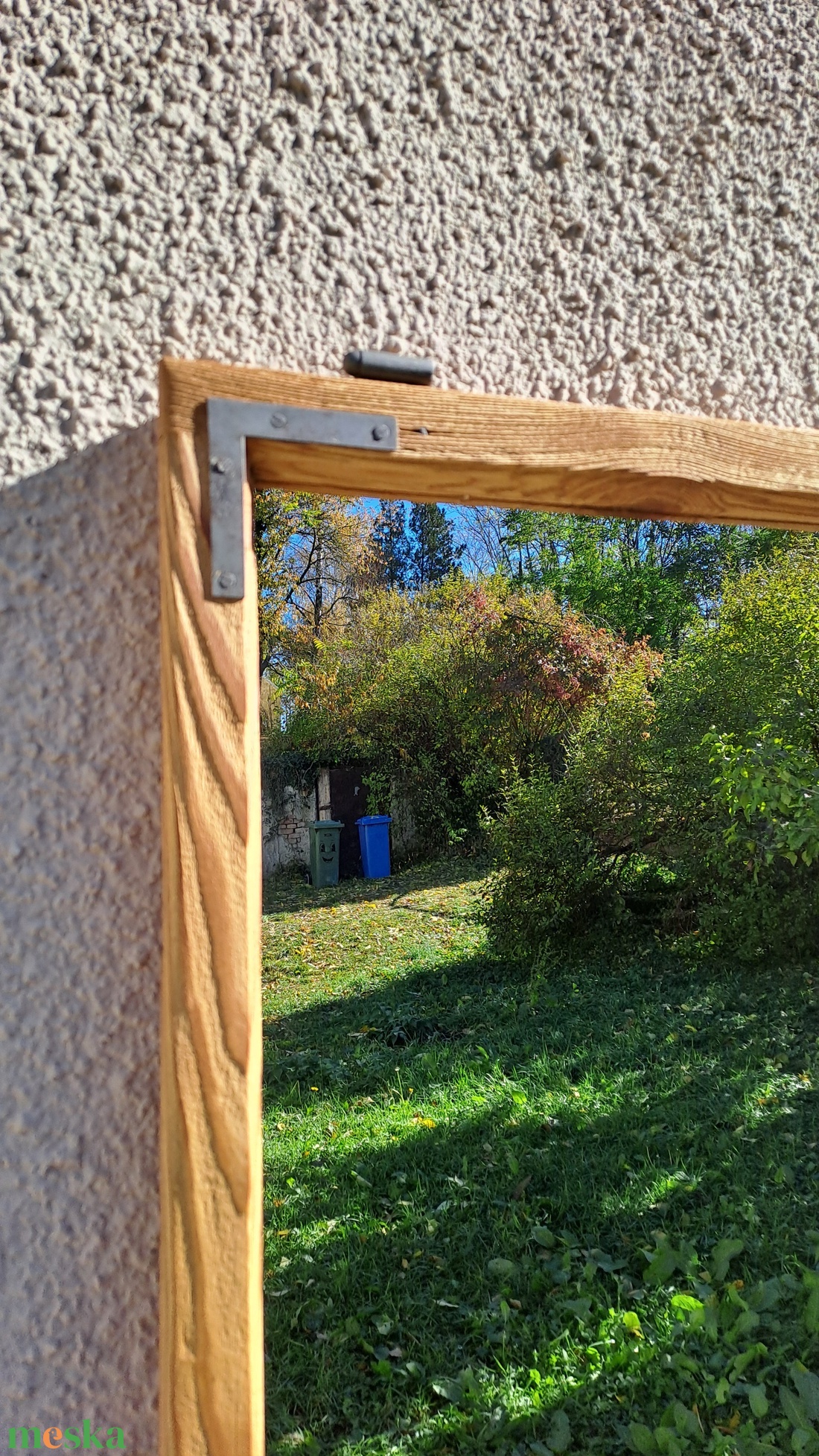 Fali tükör régi ablakkeretből 90x52 cm - otthon & életmód - dekoráció - tükör - Meska.hu