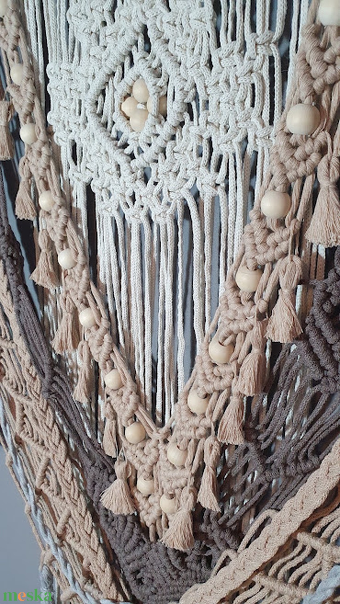 BOHO makramé falidísz - otthon & életmód - lakástextil - falvédő - Meska.hu