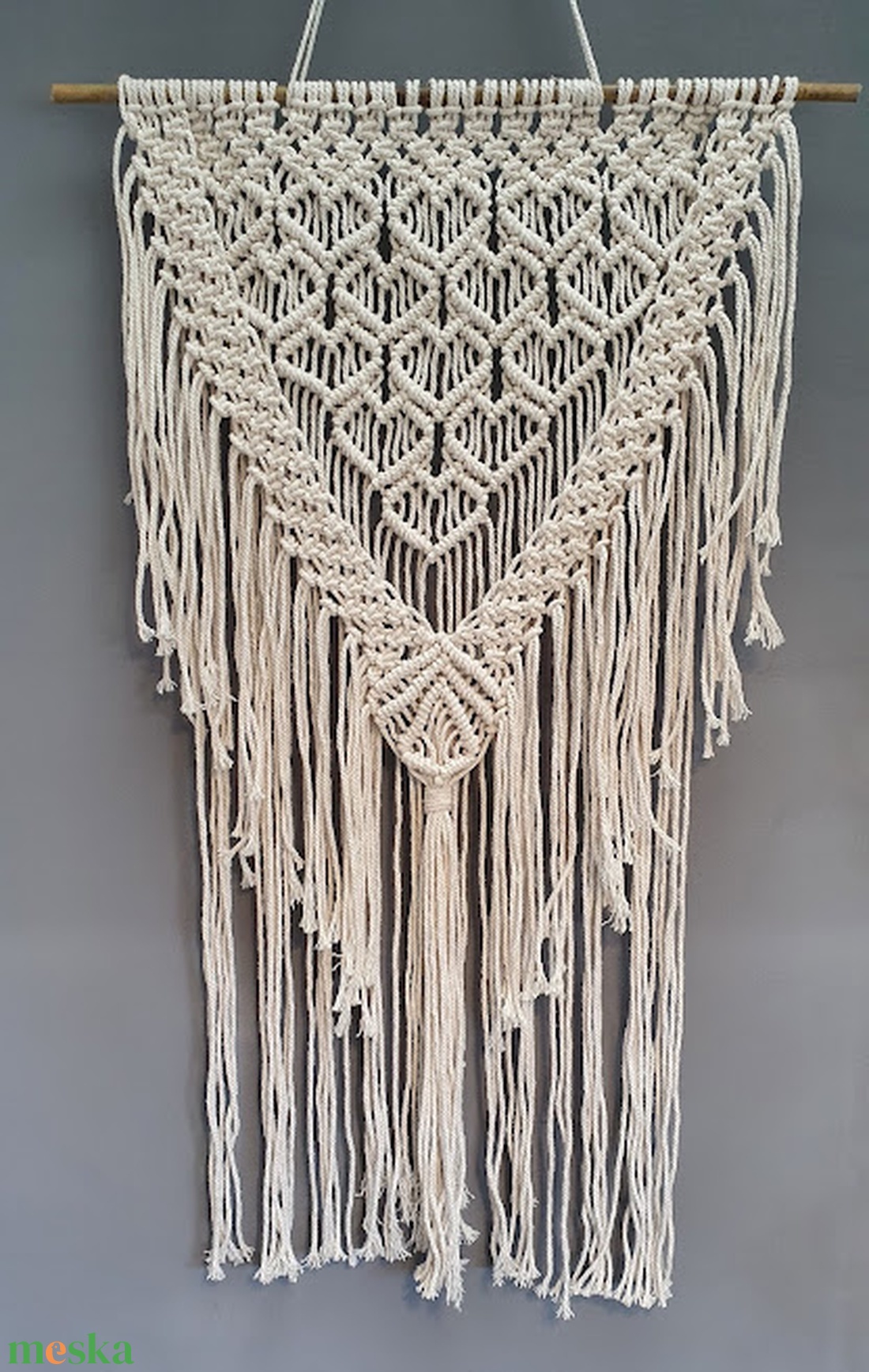Tamara makramé falidísz 50 x 93 cm - otthon & életmód - dekoráció - fali és függő dekoráció - falra akasztható dekor - Meska.hu