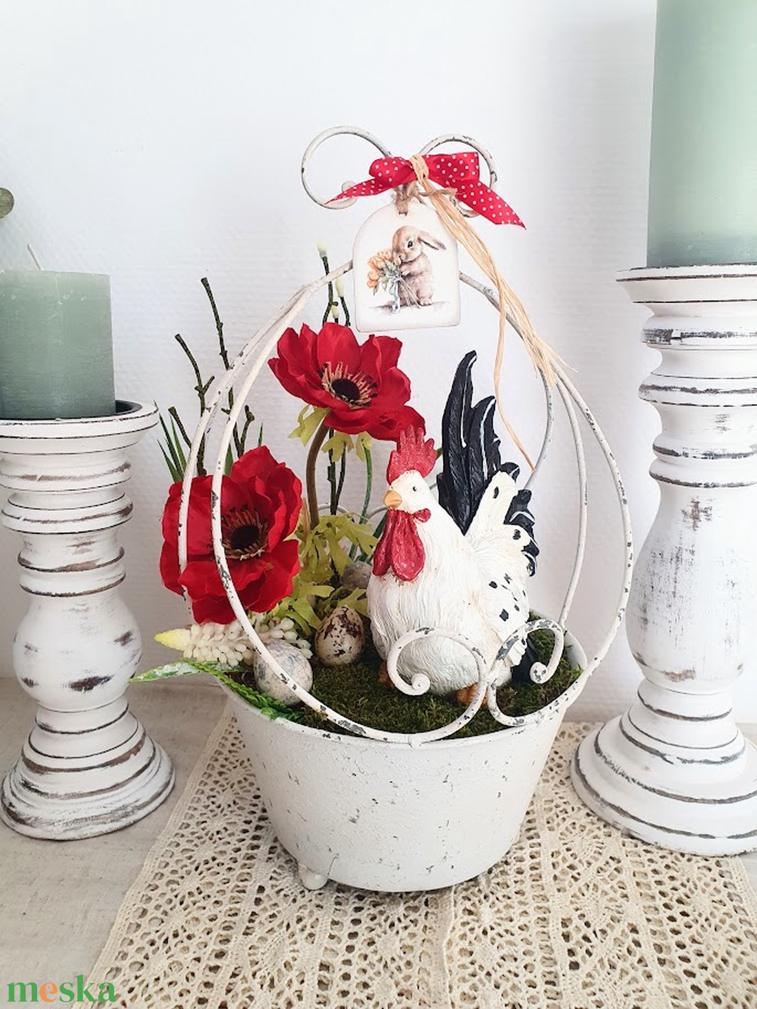 Kakasos farmház dekoráció 24 x 24 x 33 cm Csirkeól és Nyúlkunyhó - otthon & életmód - dekoráció - asztal és polc dekoráció - asztaldísz - Meska.hu Kakasos farmház dekoráció 24 x 24 x 33 cm Csirkeól és Nyúlkunyhó - otthon & életmód - dekoráció - asztal és polc dekoráció - asztaldísz - Meska.hu