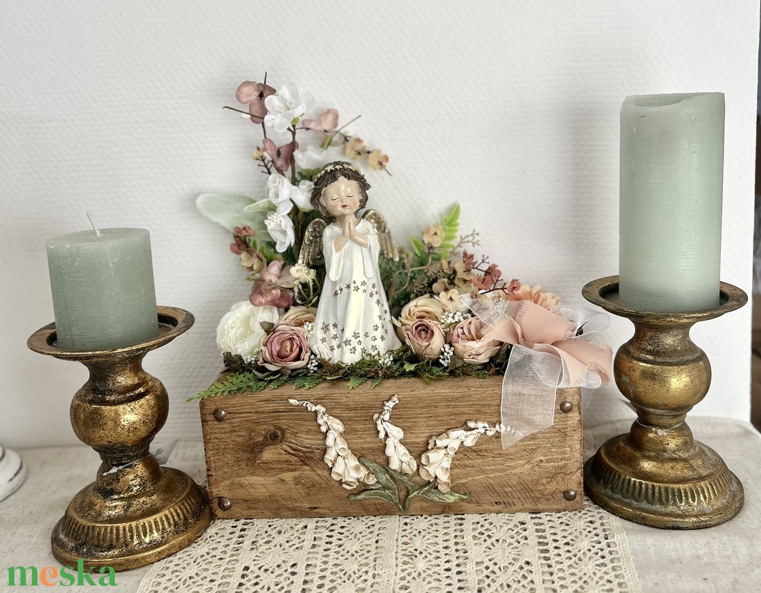 Romantikus vintage angyalos dekoráció 27 x 13 x 33 cm Az Angyalok köztünk járnak - otthon & életmód - dekoráció - asztal és polc dekoráció - asztaldísz - Meska.hu Romantikus vintage angyalos dekoráció 27 x 13 x 33 cm Az Angyalok köztünk járnak - otthon & életmód - dekoráció - asztal és polc dekoráció - asztaldísz - Meska.hu
