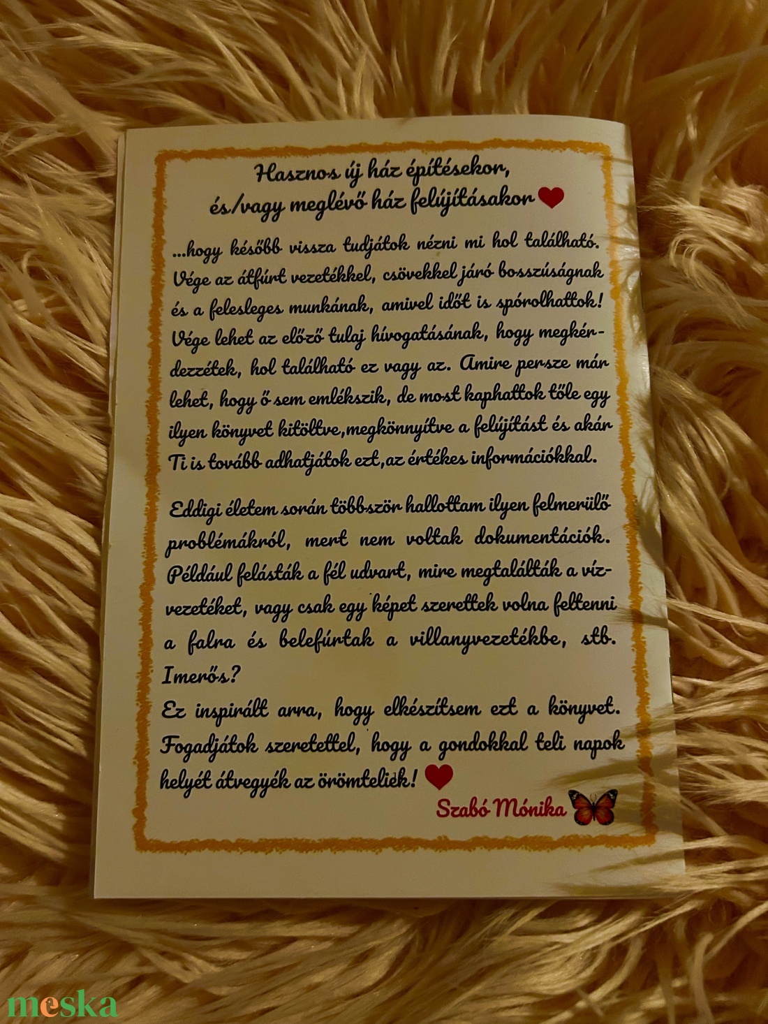 Otthonunk Szervizfüzete - otthon & életmód - papír, írószer - könyv- és füzetborító - Meska.hu