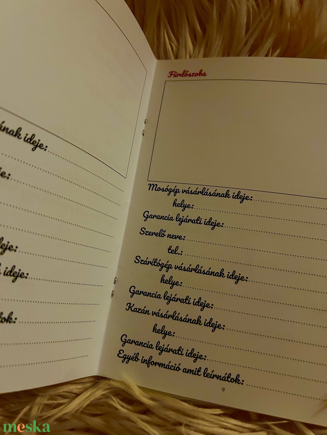 Otthonunk Szervízfüzete - otthon & életmód - papír, írószer - jegyzetfüzet & napló - Meska.hu