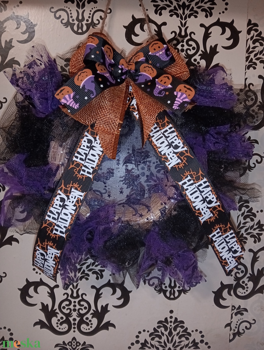 Happy Halloween ajtódsz - otthon & életmód - dekoráció - halloween - halloweeni ajtódíszek és ablakdíszek - Meska.hu Happy Halloween ajtódsz - otthon & életmód - dekoráció - halloween - halloweeni ajtódíszek és ablakdíszek - Meska.hu