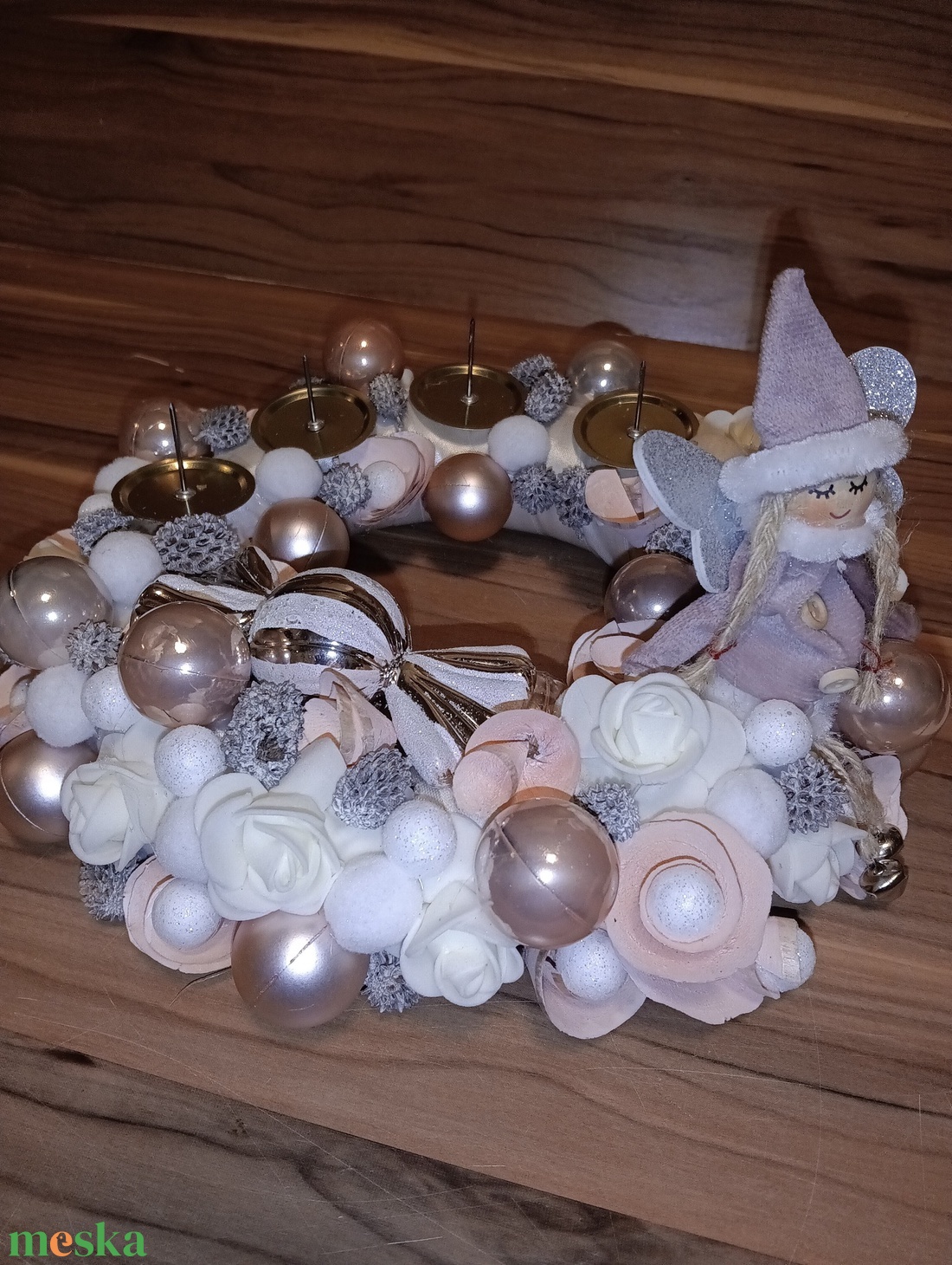 Angyal adventi koszorú  - karácsony - adventi díszek - adventi koszorú - Meska.hu Angyal adventi koszorú  - karácsony - adventi díszek - adventi koszorú - Meska.hu