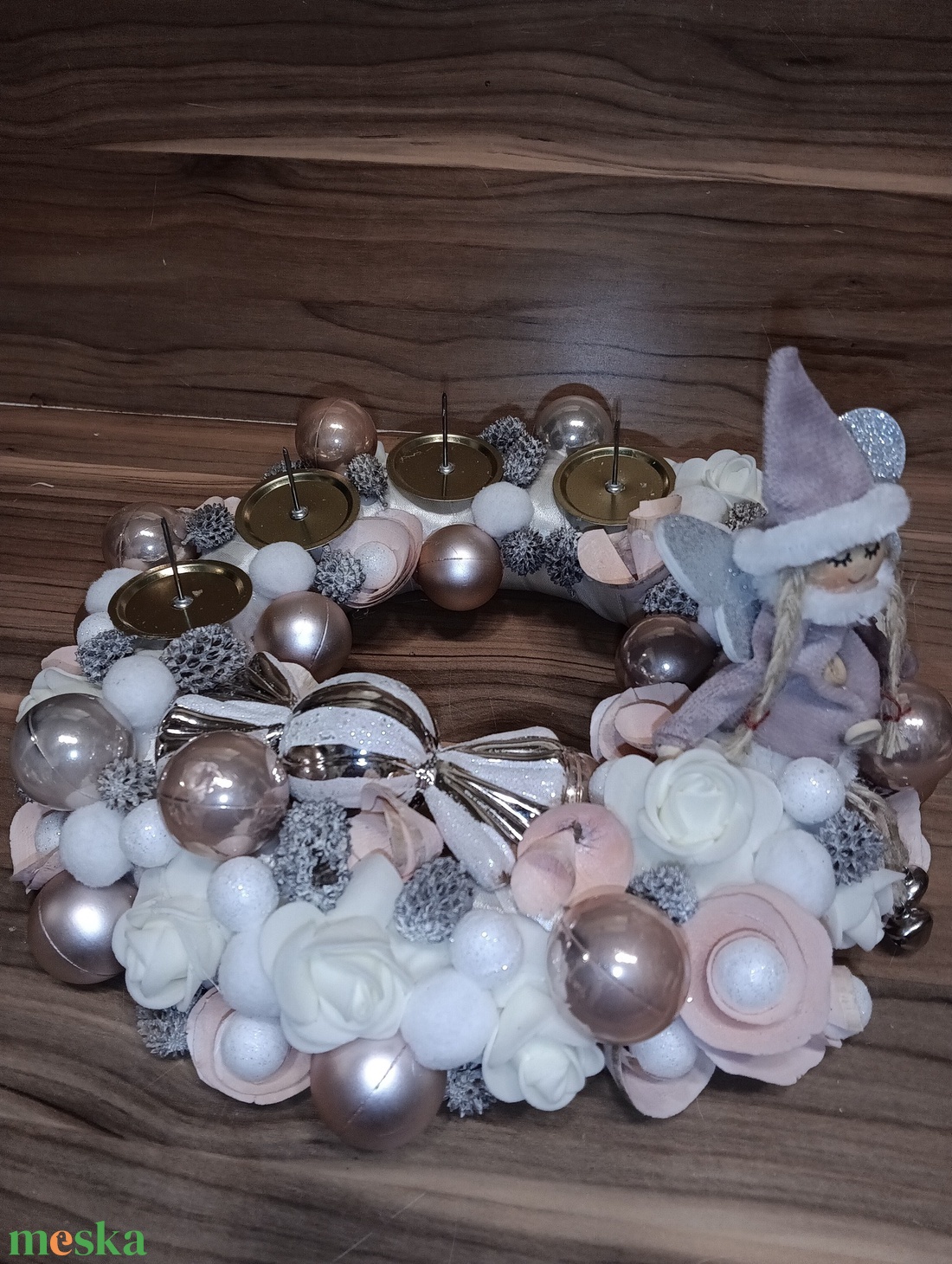 Angyal adventi koszorú  - karácsony - adventi díszek - adventi koszorú - Meska.hu Angyal adventi koszorú  - karácsony - adventi díszek - adventi koszorú - Meska.hu