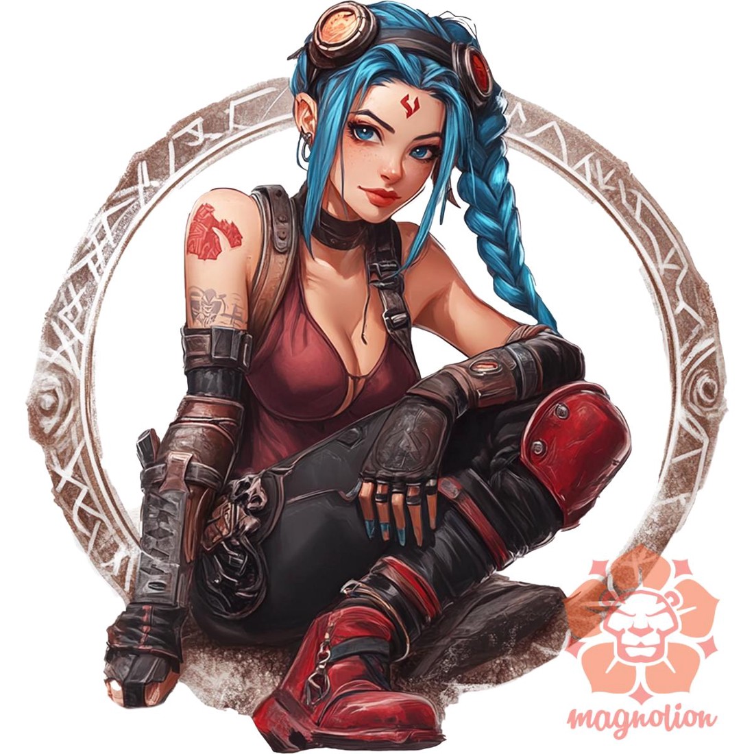 Jinx matrica v10 - ruha & divat - férfi ruha - férfi pulóver - Meska.hu