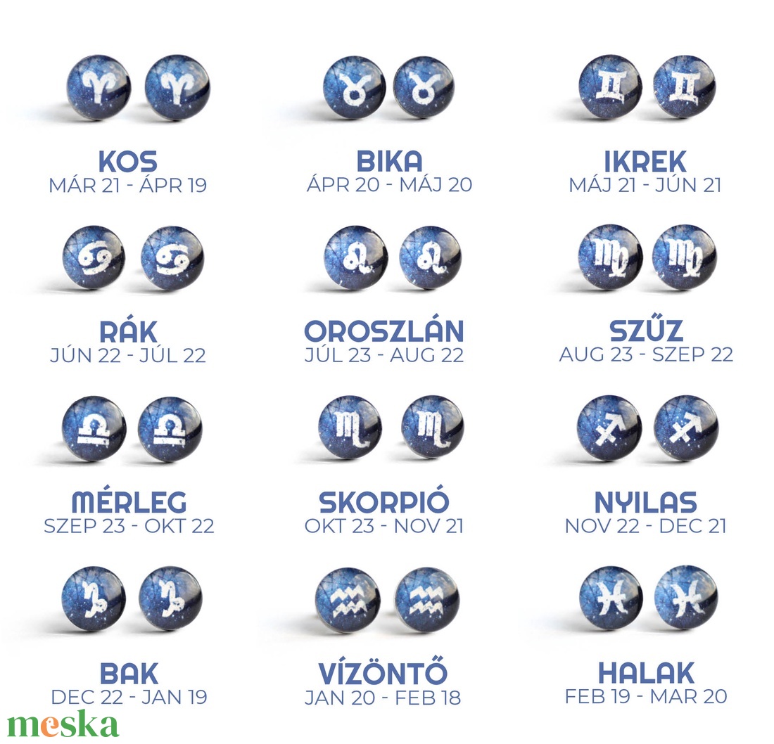Csillagjegy orvosi acél beszúrós fülbevalók - ékszer - fülbevaló - pötty fülbevaló - Meska.hu Csillagjegy orvosi acél beszúrós fülbevalók - ékszer - fülbevaló - pötty fülbevaló - Meska.hu