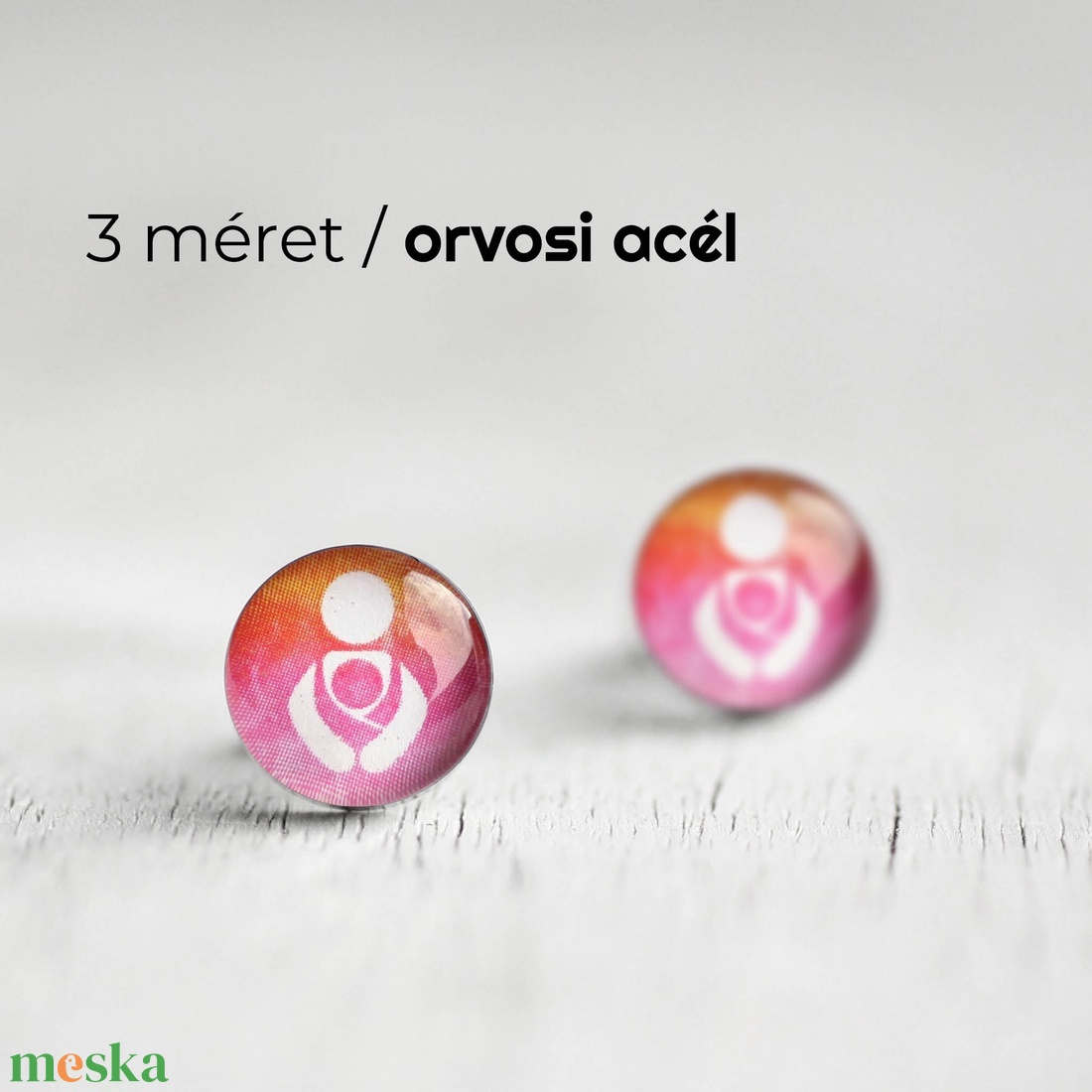 Hordozás szimbólum nemesacél fülbevaló (bedugós, kék) - ékszer - fülbevaló - pötty fülbevaló - Meska.hu Hordozás szimbólum nemesacél fülbevaló (bedugós, kék) - ékszer - fülbevaló - pötty fülbevaló - Meska.hu