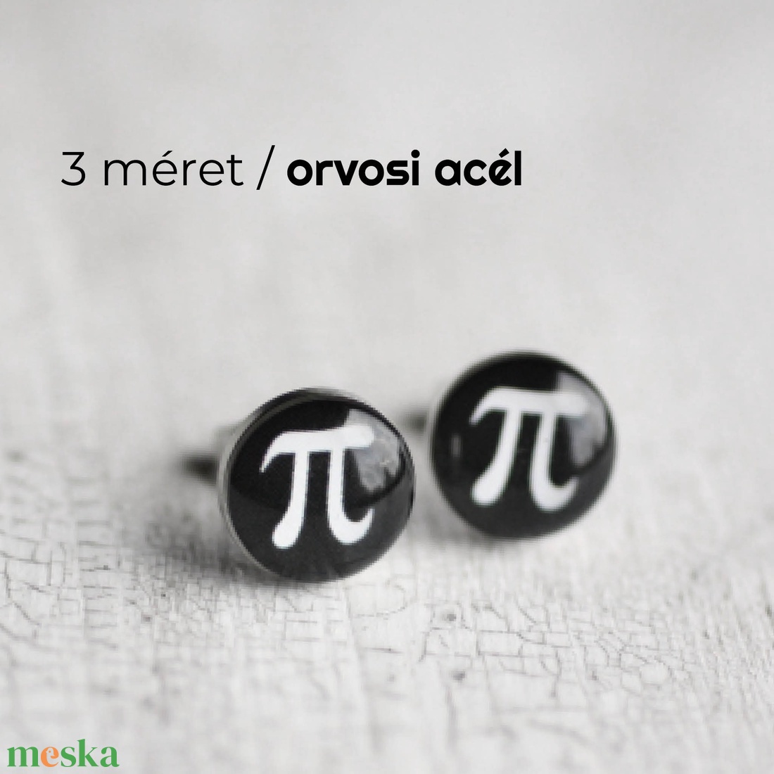 PI nemesacél bedugós fülbevaló - ékszer - fülbevaló - pötty fülbevaló - Meska.hu PI nemesacél bedugós fülbevaló - ékszer - fülbevaló - pötty fülbevaló - Meska.hu