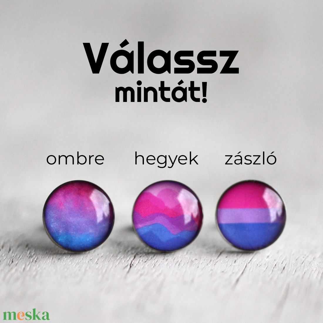 Biszexuális zászló nemesacél pötty fülbevaló, LMBTQ ékszer - ékszer - fülbevaló - pötty fülbevaló - Meska.hu Biszexuális zászló nemesacél pötty fülbevaló, LMBTQ ékszer - ékszer - fülbevaló - pötty fülbevaló - Meska.hu