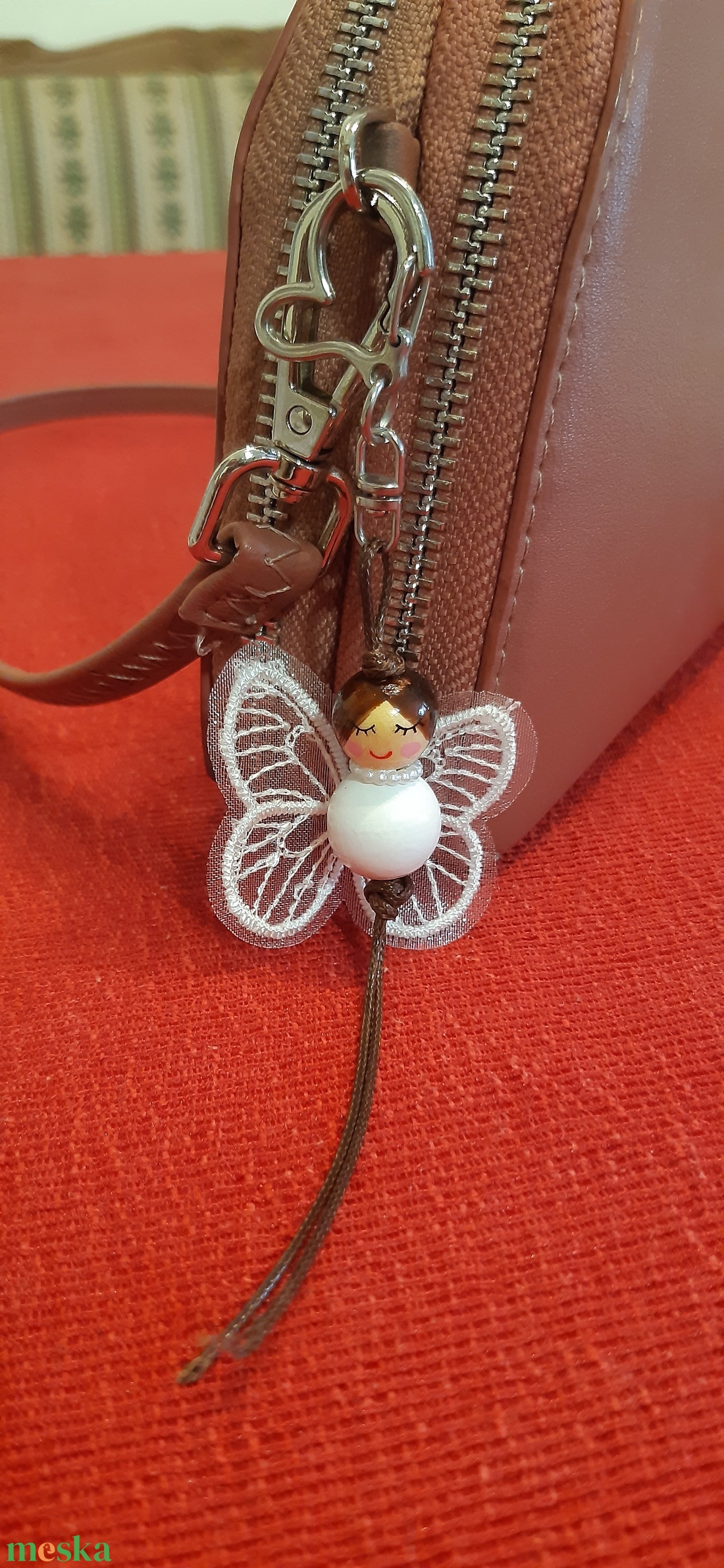 Anyababa#26 lepke - táska & tok - kulcstartó & táskadísz - kulcstartó - Meska.hu