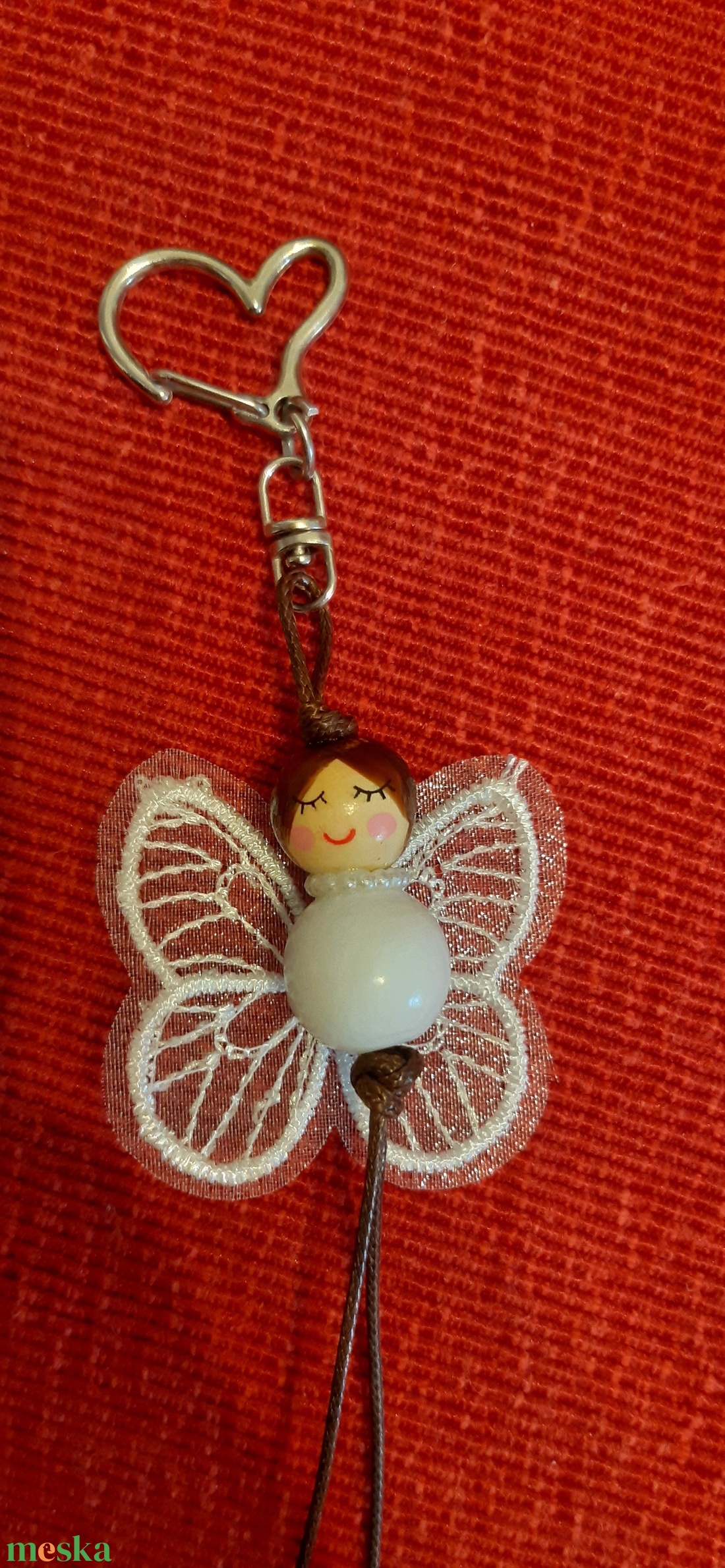 Anyababa#26 lepke - táska & tok - kulcstartó & táskadísz - kulcstartó - Meska.hu