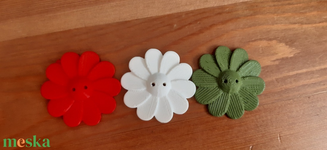 3d nyomtatott design gomb - kellékek & szerszámok - rövidáru - gomb - műanyag gomb - Meska.hu
