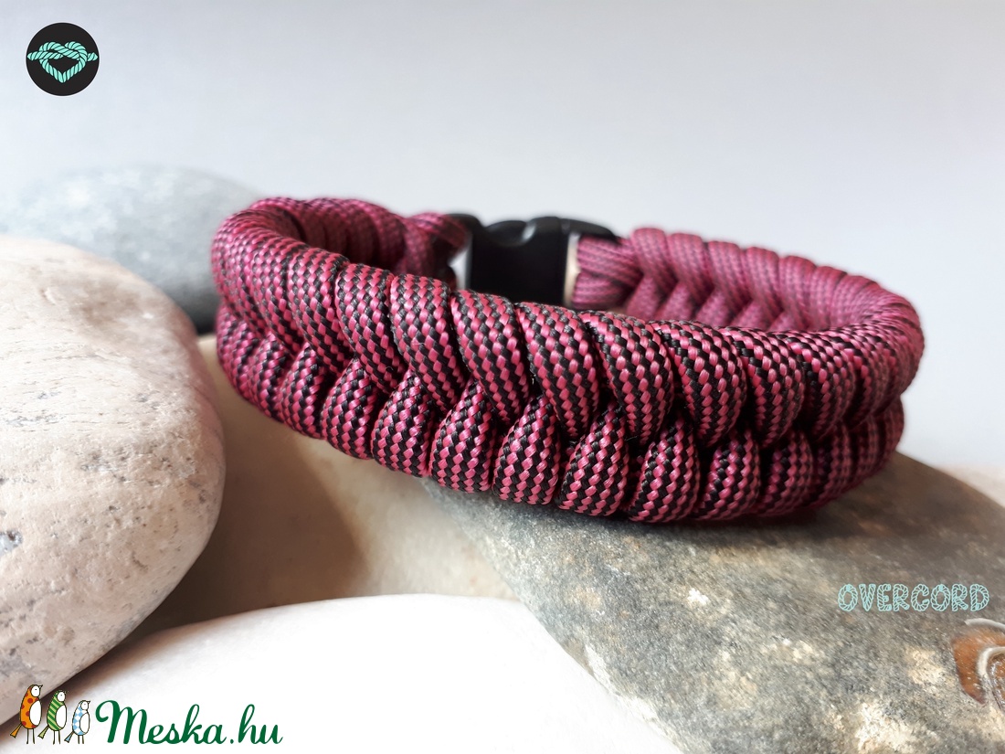 VÖRÖS ÉS FEKETE paracord karkötő - ékszer - karkötő - fonott karkötő - Meska.hu VÖRÖS ÉS FEKETE paracord karkötő - ékszer - karkötő - fonott karkötő - Meska.hu