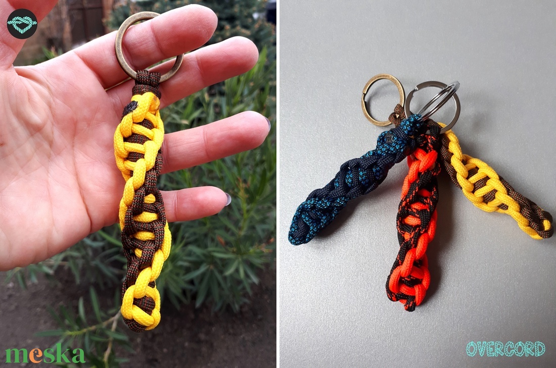 DNS paracord kulcstartó/táskadísz - táska & tok - kulcstartó & táskadísz - kulcstartó - Meska.hu