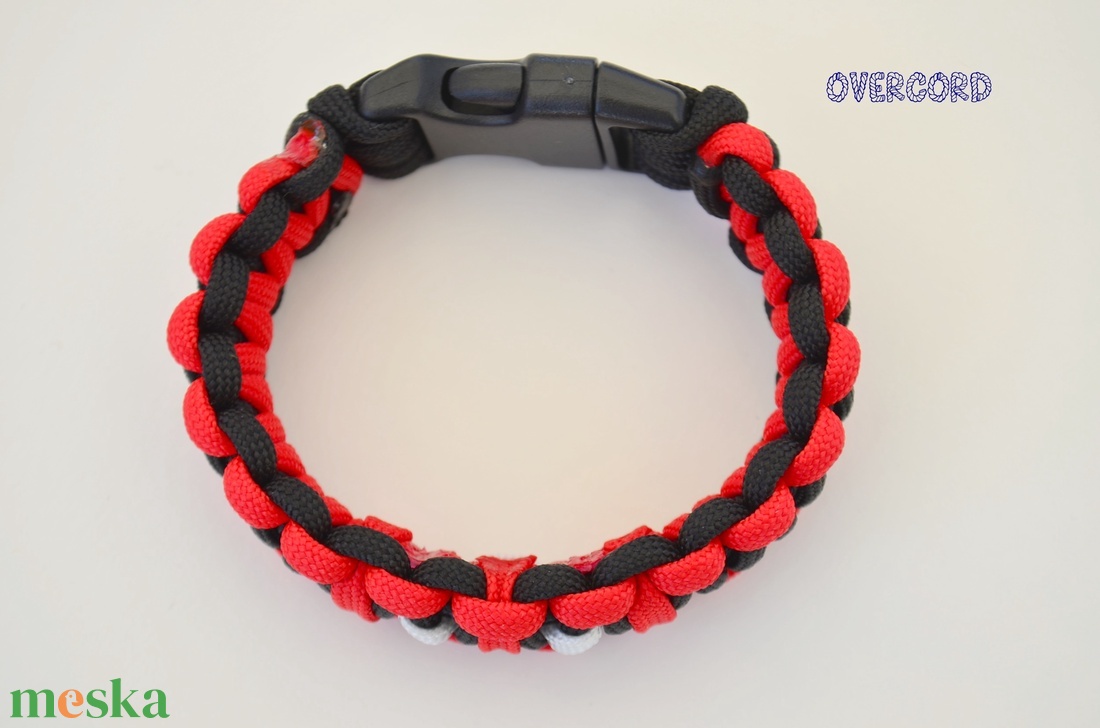 DEADPOOL paracord karkötő - ékszer - karkötő - fonott karkötő - Meska.hu