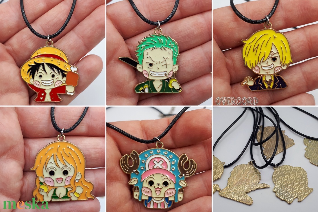 nagy One Piece nyaklánc - 5 fajta (1 db) - ékszer - nyaklánc - medálos nyaklánc - Meska.hu