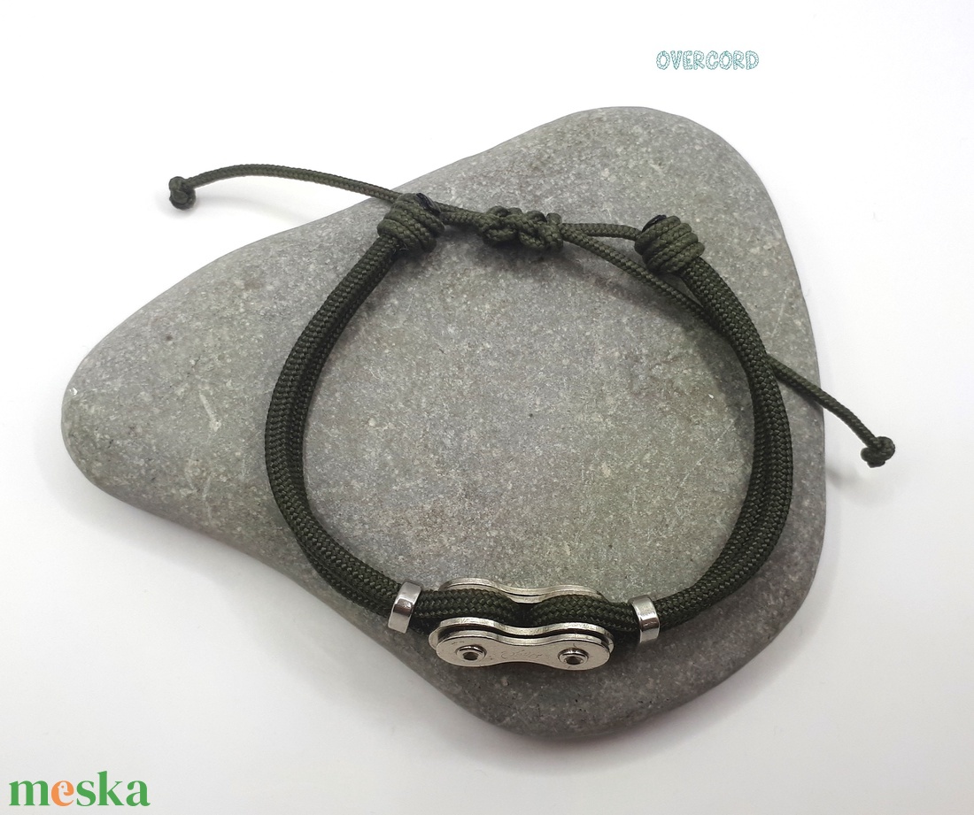 LÁNC - (állítható!) paracord karkötő - ékszer - karkötő - karperec - Meska.hu