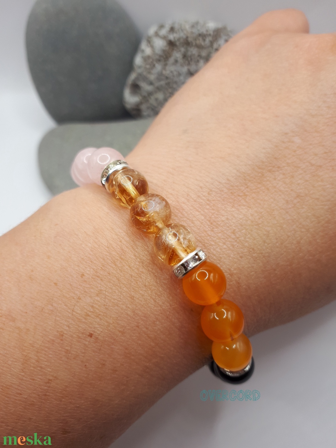 CSAKRA 1. ásvány karkötő - ékszer - karkötő - gyöngyös karkötő - Meska.hu