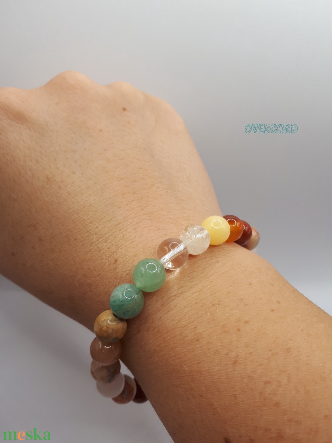 AUTUMN ásvány karkötő - ékszer - karkötő - gyöngyös karkötő - Meska.hu