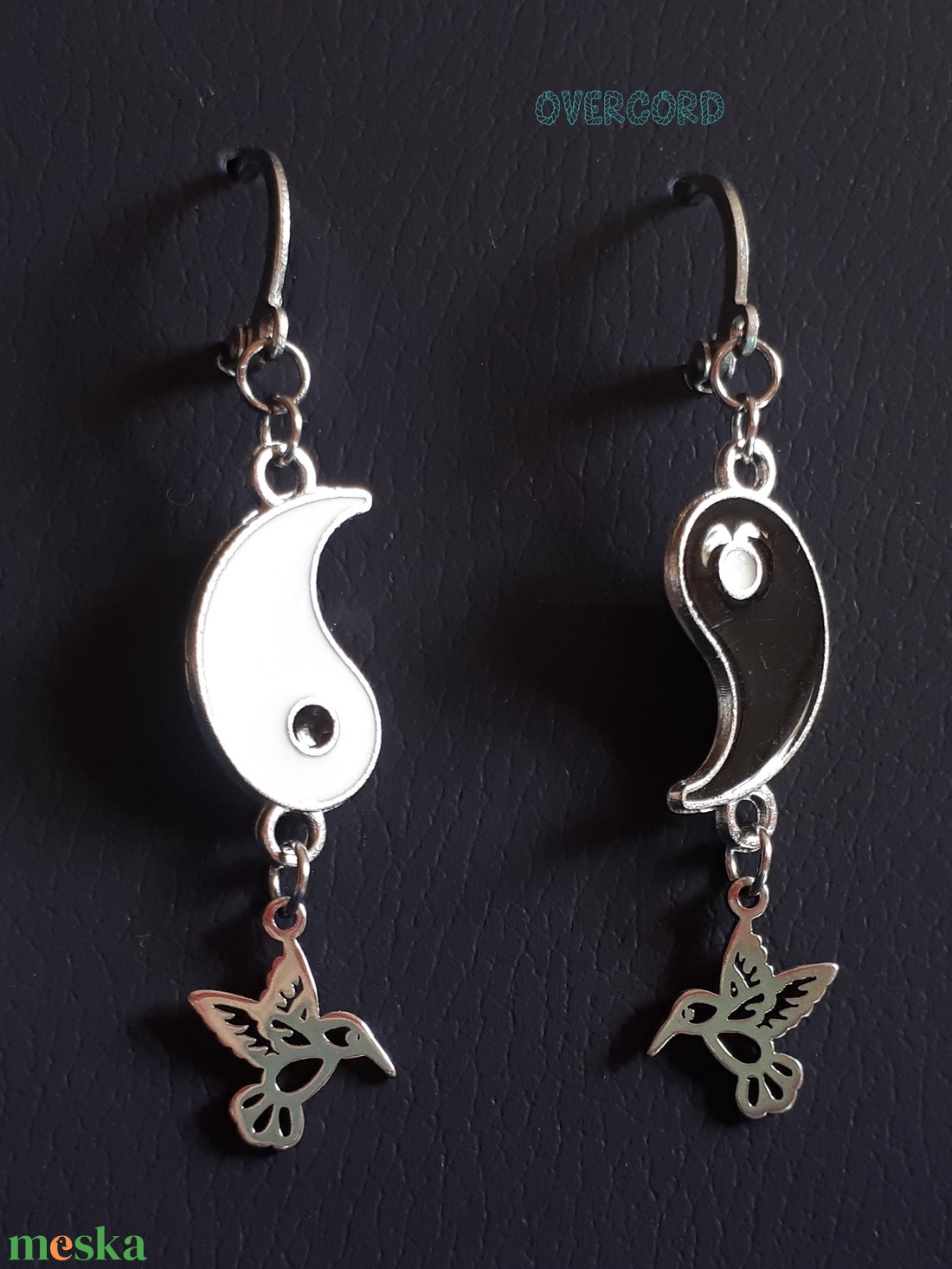 JIN-JANG nemesacél fülbevaló (kolibris) - ékszer - fülbevaló - lógó fülbevaló - Meska.hu JIN-JANG nemesacél fülbevaló (kolibris) - ékszer - fülbevaló - lógó fülbevaló - Meska.hu