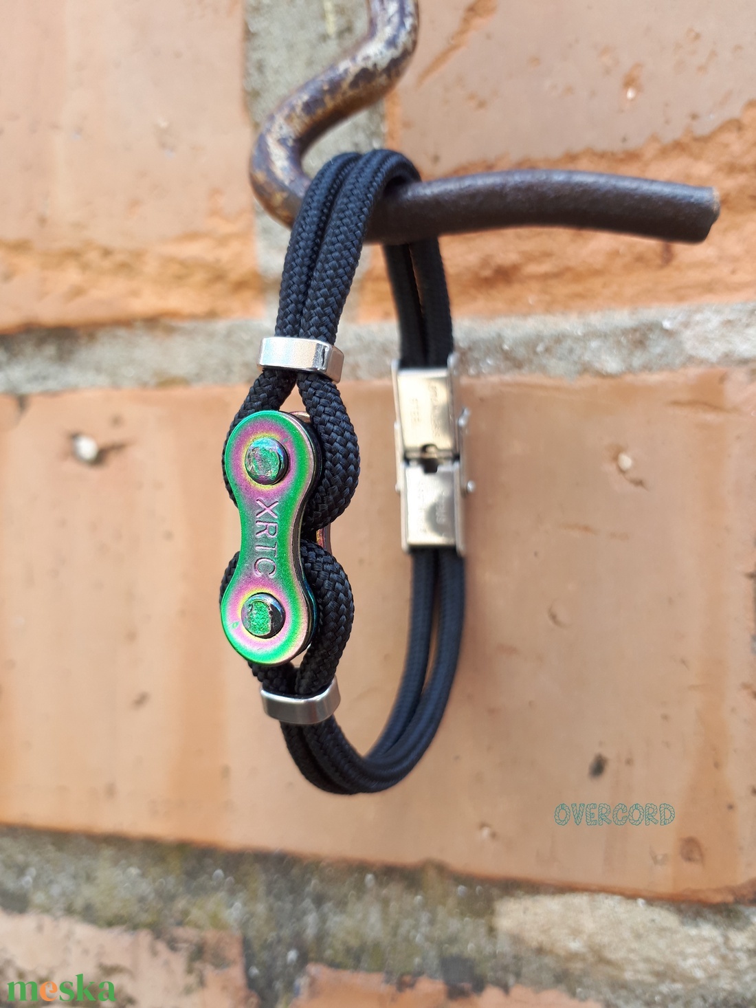 LÁNC (szivárvány) paracord karkötő - ékszer - karkötő - karperec - Meska.hu