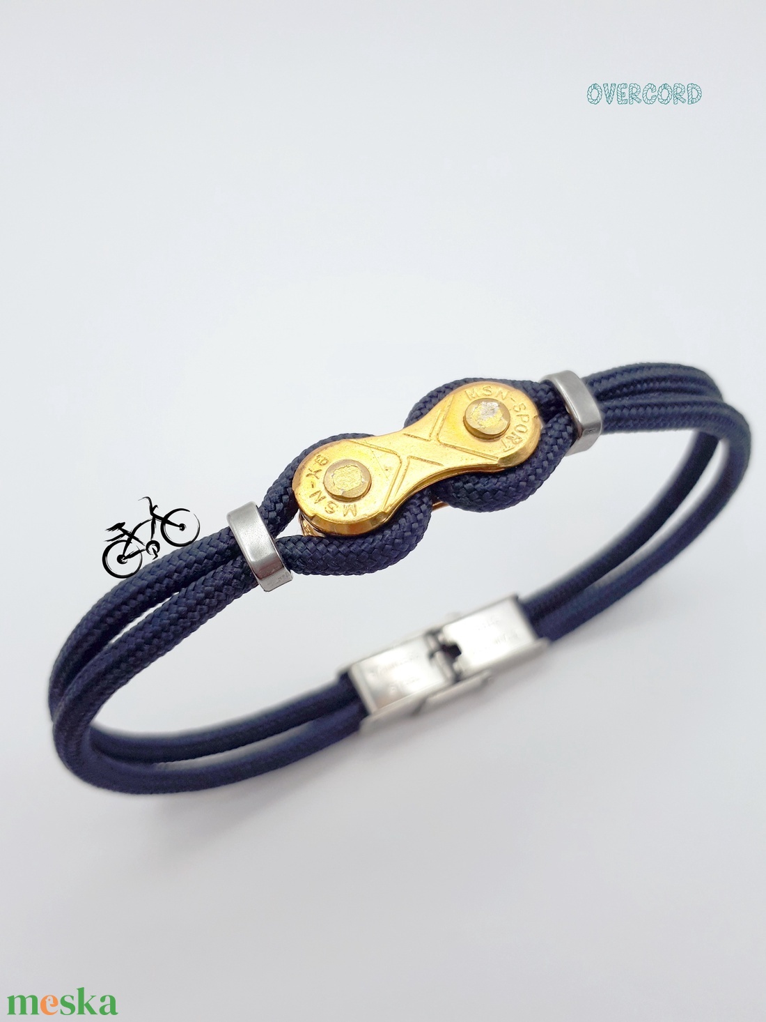 LÁNC (arany) paracord karkötő - ékszer - karkötő - karperec - Meska.hu