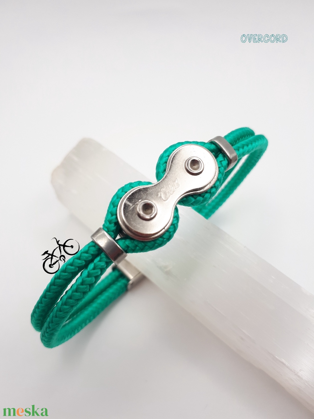 LÁNC (türkizzöld) paracord karkötő - ékszer - karkötő - karperec - Meska.hu