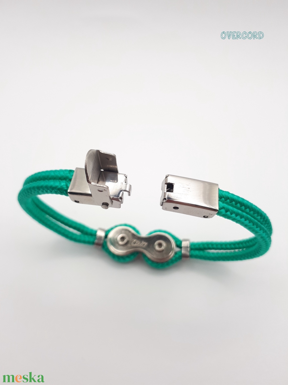 LÁNC (türkizzöld) paracord karkötő - ékszer - karkötő - karperec - Meska.hu