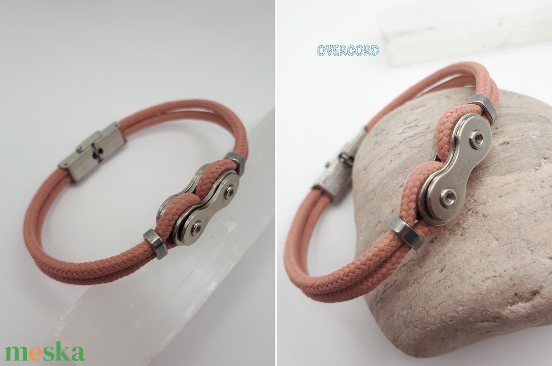 LÁNC (púder) paracord karkötő - ékszer - karkötő - karperec - Meska.hu
