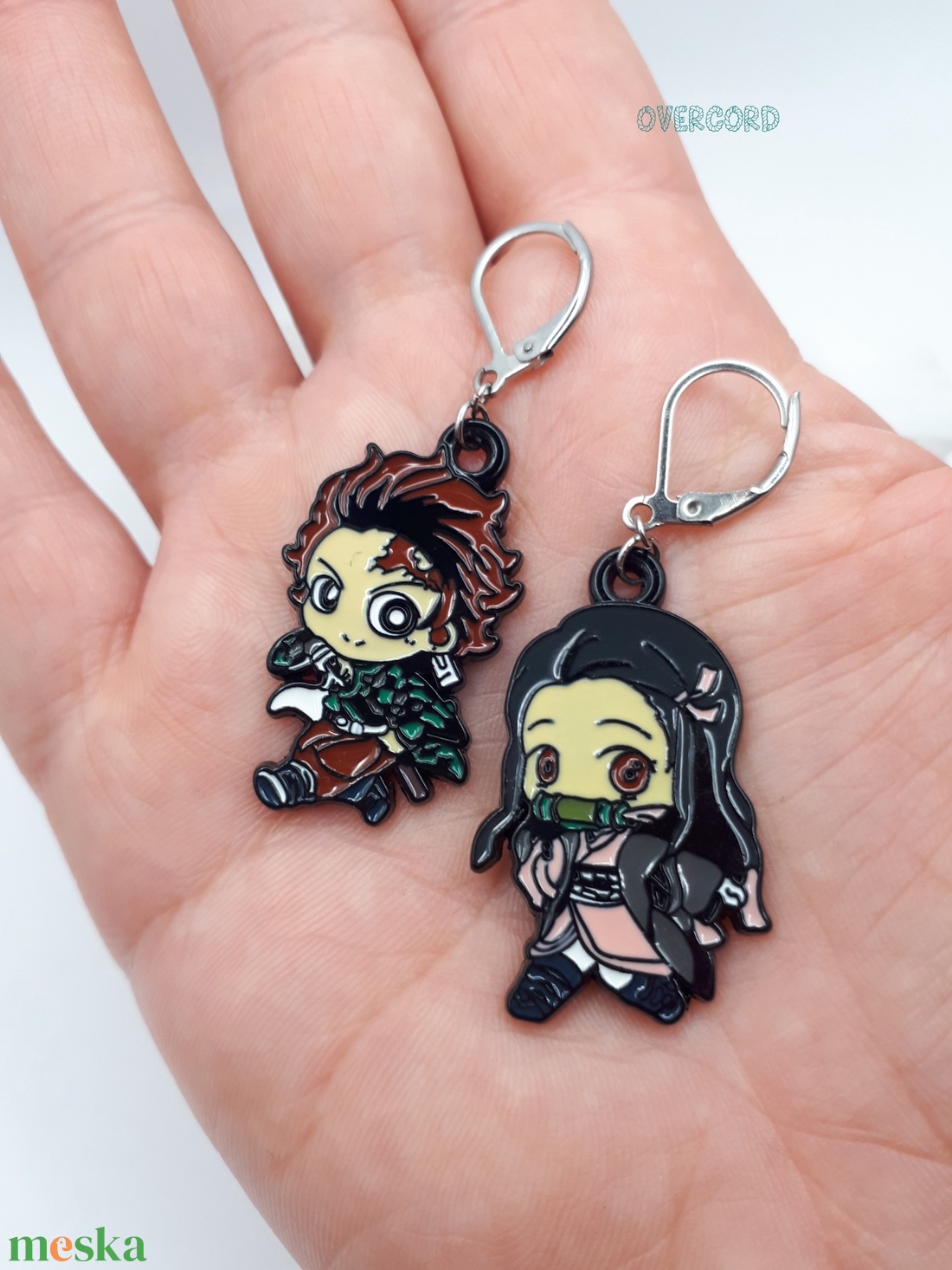 Demon Slayer (Tanjiro+Nezuko) fülbevaló - ékszer - fülbevaló - lógó fülbevaló - Meska.hu Demon Slayer (Tanjiro+Nezuko) fülbevaló - ékszer - fülbevaló - lógó fülbevaló - Meska.hu