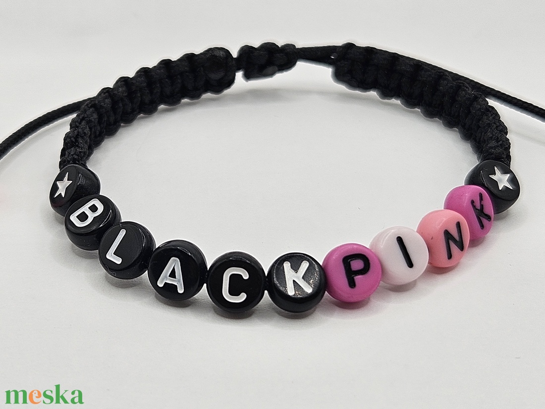 BLACK PINK (neves karkötő) - ékszer - karkötő - gyöngyös karkötő - Meska.hu BLACK PINK (neves karkötő) - ékszer - karkötő - gyöngyös karkötő - Meska.hu