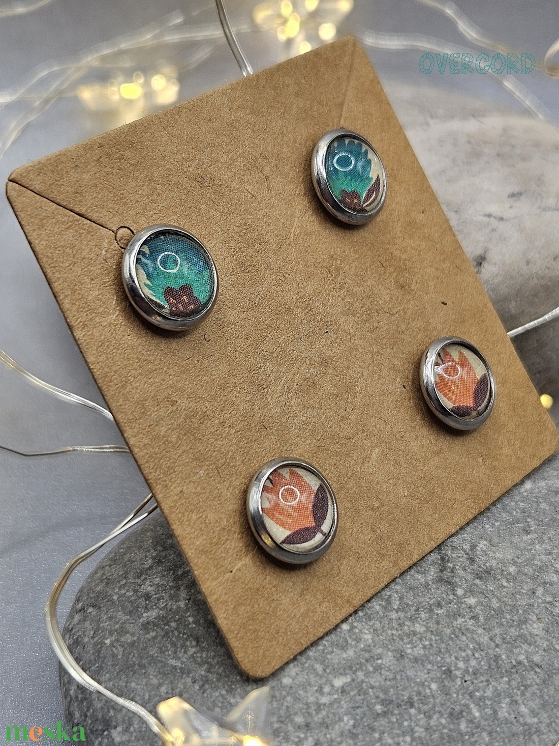 SPRING bedugós fülbevaló szett (2 pár) - ékszer - fülbevaló - pötty fülbevaló - Meska.hu