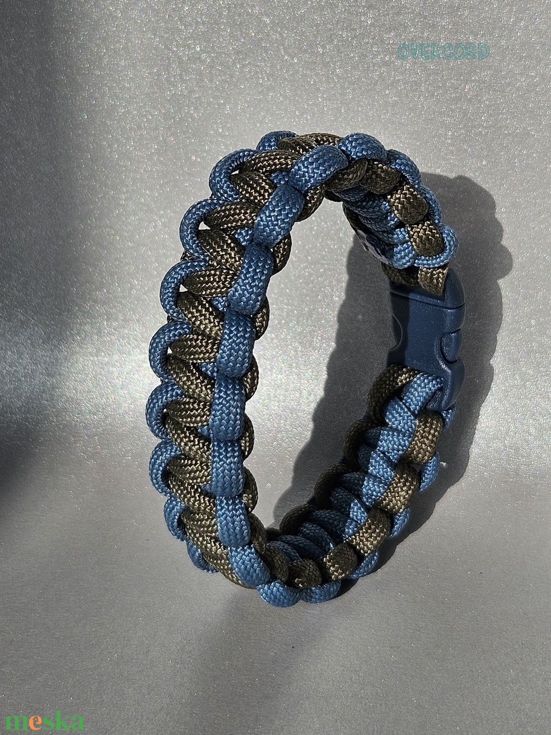 ACÉL és FA paracord karkötő - ékszer - karkötő - fonott karkötő - Meska.hu