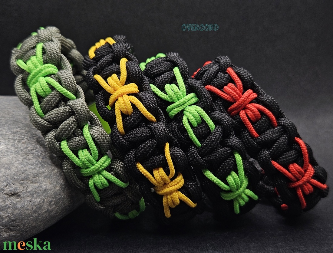 4 SPIDERS paracord karkötő - ékszer - karkötő - fonott karkötő - Meska.hu