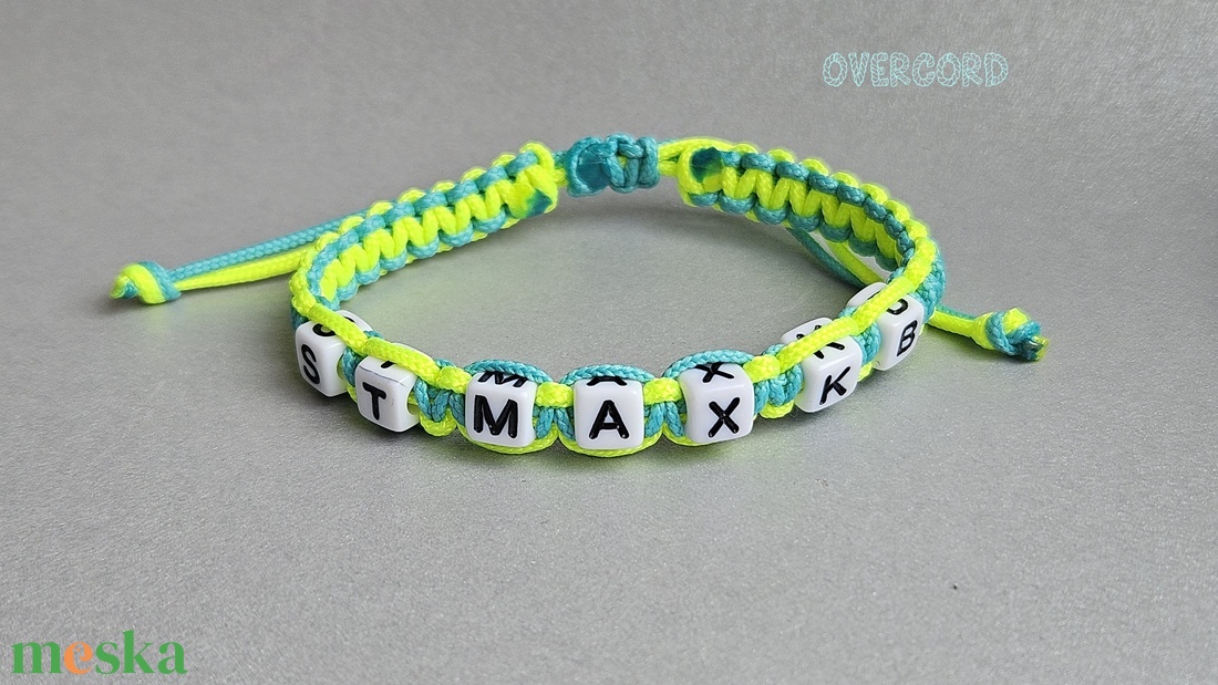 MAX  (neves karkötő) - ékszer - karkötő - gyöngyös karkötő - Meska.hu