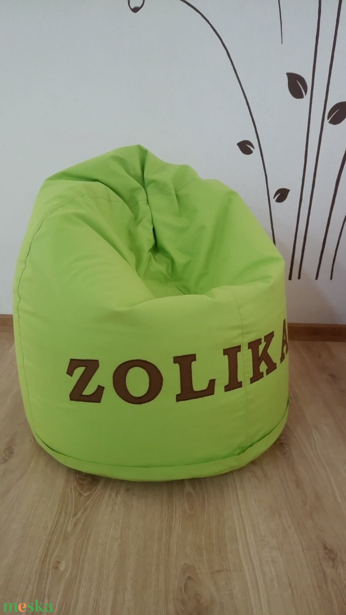 Gyerek babzsákfotel NÉVVEL! - otthon & életmód - bútor - babzsák - babzsákfotel  - Meska.hu