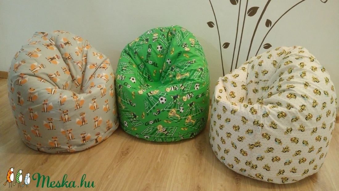 Zöld focis Gyerek babzsákfotel  -  - Meska.hu