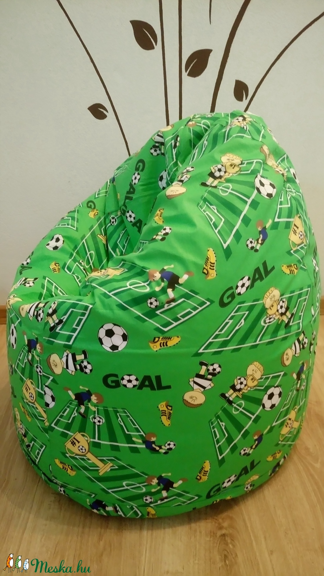 Zöld focis Gyerek babzsákfotel  -  - Meska.hu